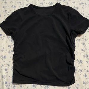 Lululemon nulu ruched tank, size 4, black. Great condition